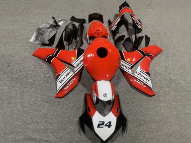 2008-2011 Red White Glossy Black 24 Honda CBR1000RR Motorcycle Fairings Australia