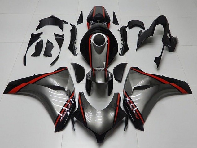 2008-2011 Grey Red Glossy Black Stripe Honda CBR1000RR Motorcycle Fairings Australia