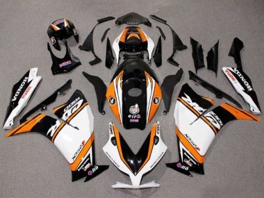 2012-2016 White Orange Glossy Black Honda CBR1000RR Motorcycle Fairings Australia
