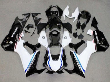2017-2023 White Blue Glossy Black Stripe Honda CBR1000RR Motorcycle Fairings Australia