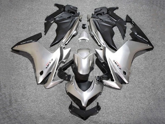 2013-2015 Silver Matte Black Honda CBR500R Motorcycle Fairings Australia