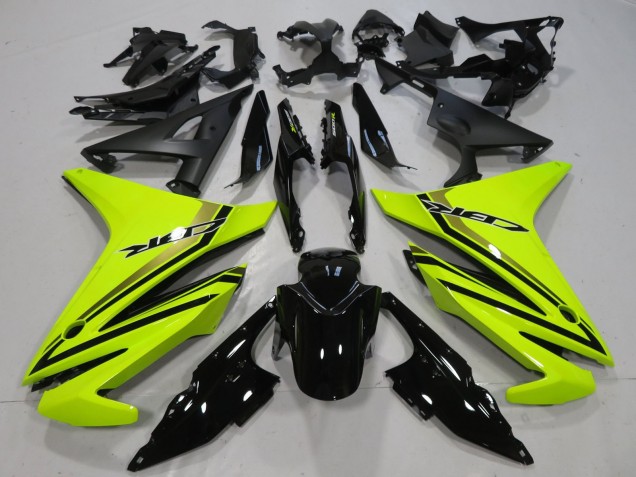 2016-2018 Neon Yellow Glossy Black Honda CBR500R Motorcycle Fairings Australia