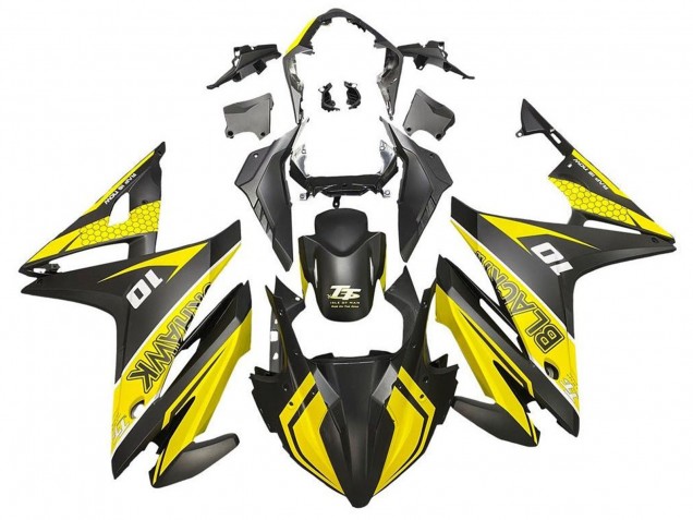 2016-2018 Yellow Matte Black Honda CBR500R Motorcycle Fairings Australia