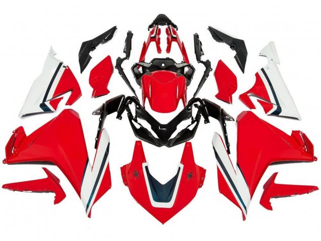 2019-2021 Red White Black Stripe Honda CBR500R Motorcycle Fairings Australia
