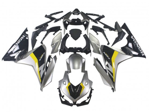 2019-2021 Silver Glossy Black Yellow Honda CBR500R Motorcycle Fairing Australia