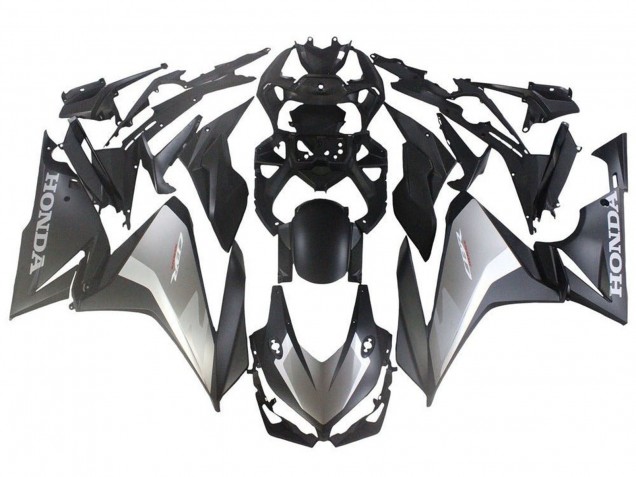 2019-2021 Silver Matte Black Honda CBR500R Motorcycle Fairings Australia