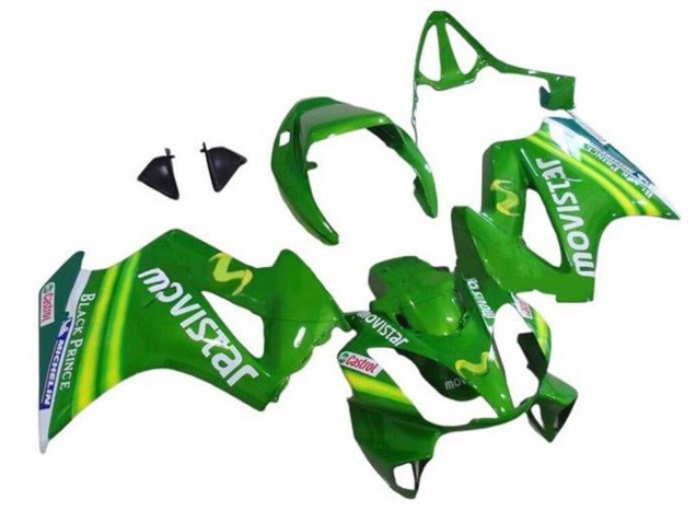 2002-2013 Green MoviStar Castrol Honda VFR 800 Motorcycle Fairings Australia