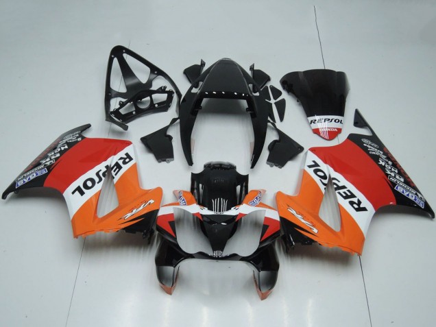 2002-2013 Orange White Red Glossy Black Repsol Honda VFR 800 Motorcycle Fairings Australia
