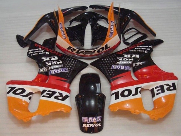 1996-1997 Orange White Red Glossy Black Repsol Honda CBR900RR 893 Motorcycle Fairings Australia