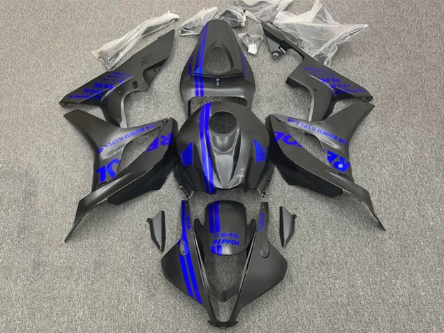 2007-2008 Blue Matte Black Repsol Honda CBR600RR Motorcycle Fairings Australia