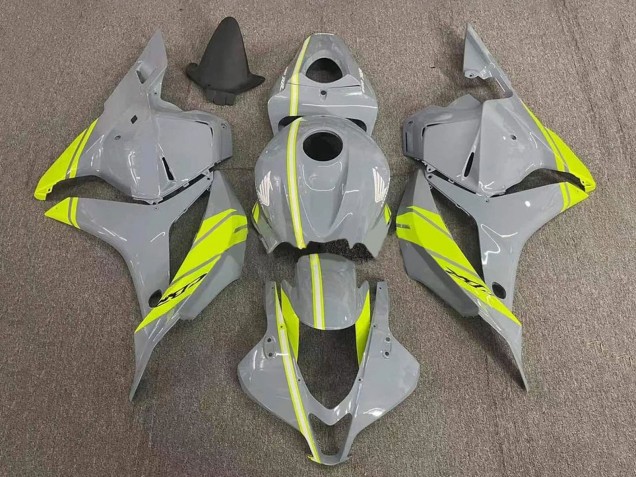 2007-2008 Nardo Grey Neon Yellow Honda CBR600RR Motorcycle Fairings Australia