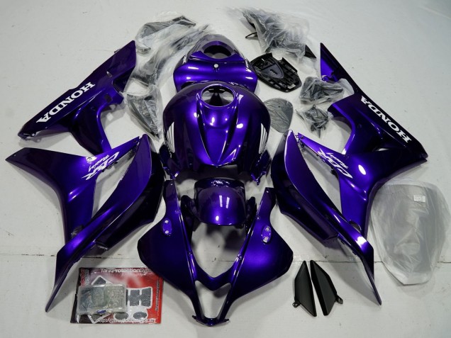 2007-2008 Blue Glossy Black Honda CBR600RR Bike Fairings Australia
