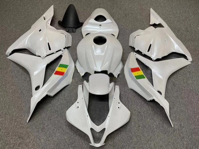 2007-2008 White Honda CBR600RR Motorcycle Fairings Australia