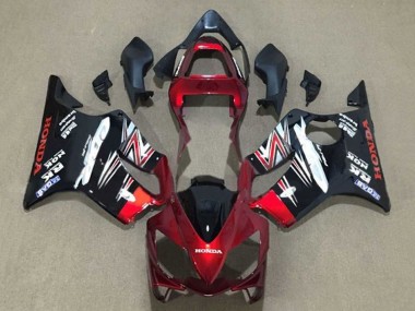 2001-2003 Candy Red Glossy Black Honda CBR600 F4i Motorcycle Fairings Australia