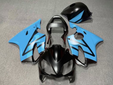 2001-2003 Light Blue Matte Black Honda CBR600 F4i Motorcycle Fairings Australia