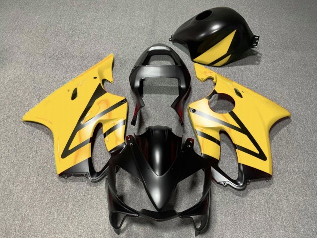 2001-2003 Yellow Matte Black Honda CBR600 F4i Motorcycle Fairings Australia