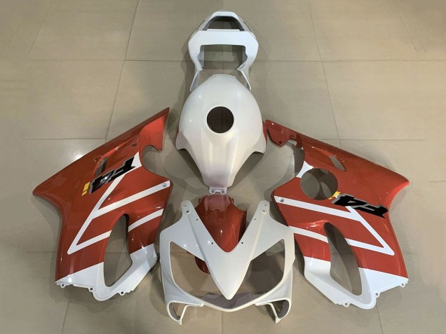 2001-2003 White Orange Honda CBR600 F4i Motorcycle Fairings Australia