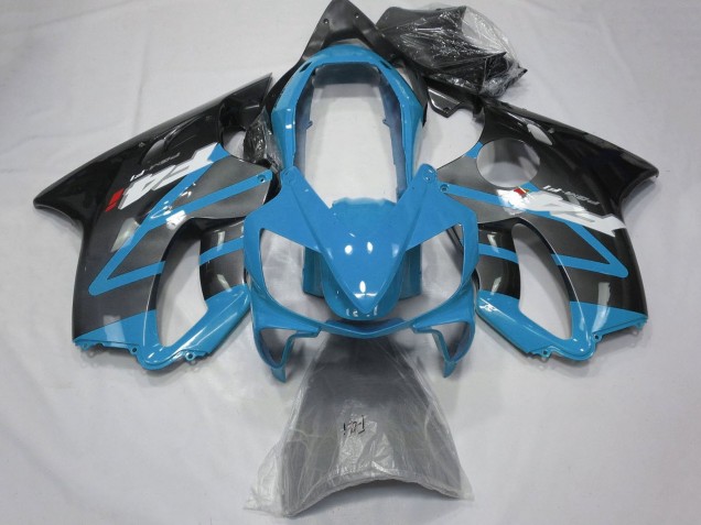 2004-2007 Light Blue Grey Glossy Black Honda CBR600 F4i Motorcycle Fairings Australia