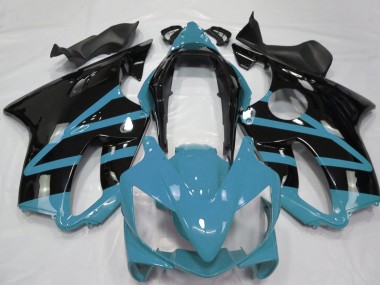 2004-2007 Light Blue Glossy Black Honda CBR600 F4i Motorcycle Fairings Australia