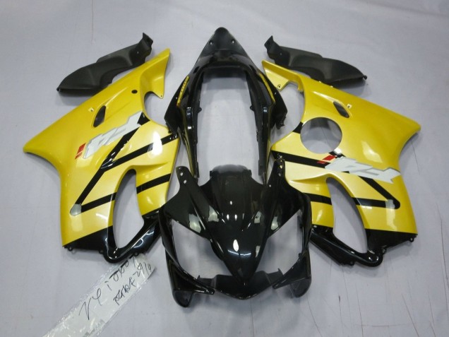 2004-2007 Yellow Glossy Black Honda CBR600 F4i Motorcycle Fairings Australia