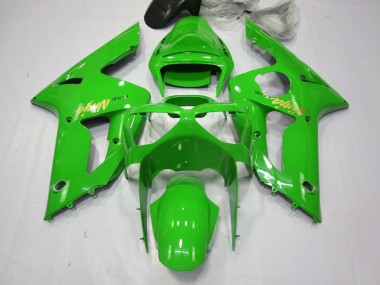 2003-2004 Green Gold Decal Kawasaki ZX6R Motorcycle Fairings Australia