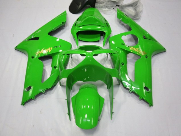 2003-2004 Green Gold Decal Kawasaki ZX6R Motorcycle Fairings Australia