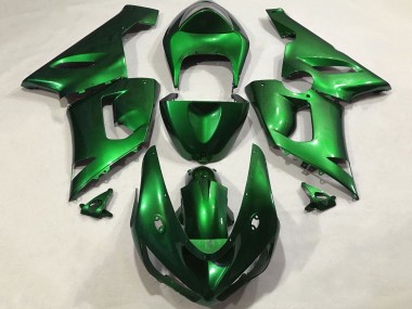 2005-2006 Candy Green Kawasaki ZX6R Motorcycle Fairings Australia