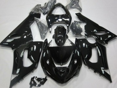 2005-2006 Glossy Black Kawasaki ZX6R Motorcycle Fairings Australia