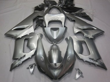 2005-2006 Silver Kawasaki ZX6R Motorcycle Fairings Australia