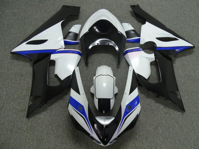 2005-2006 White Black Blue Kawasaki ZX6R Motorcycle Fairings Australia