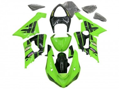 2005-2006 Light Green Black Castrol Kawasaki ZX6R Motorcycle Fairings Australia