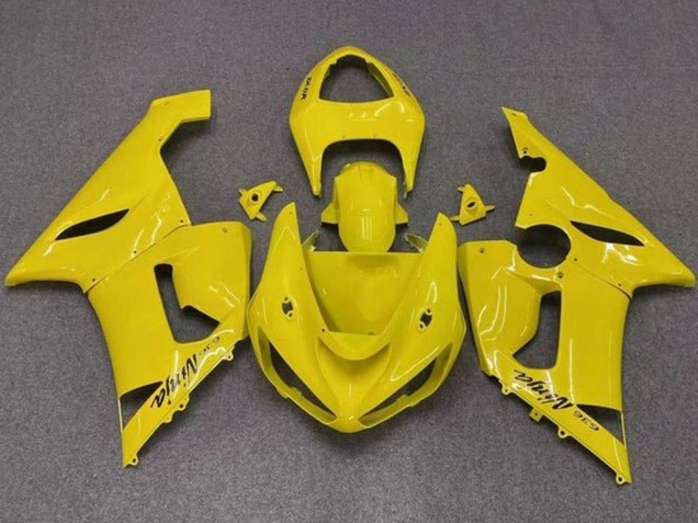2005-2006 Yellow Kawasaki ZX6R Motorcycle Fairings Australia