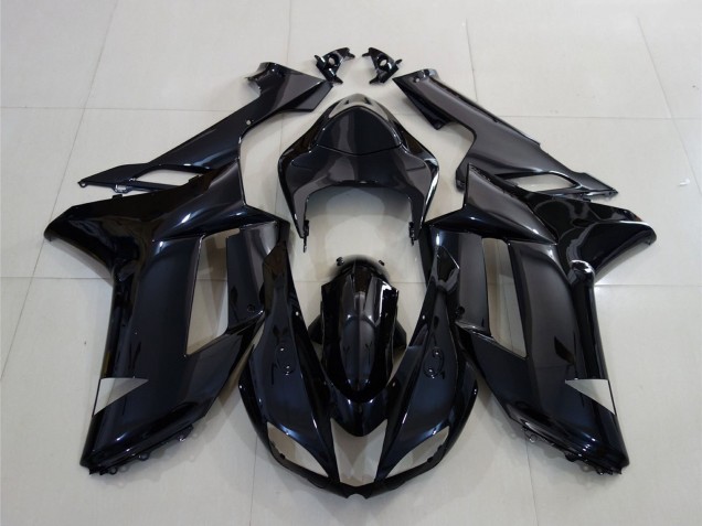 2007-2008 Glossy Black Kawasaki ZX6R Motorcycle Fairing Australia