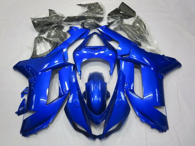 2007-2008 Blue Kawasaki ZX6R Motorcycle Fairings Australia