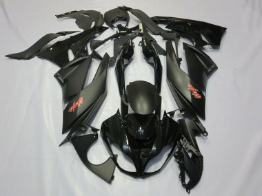 2007-2008 Matte Black Black Red Kawasaki ZX6R Motorcycle Fairings Australia