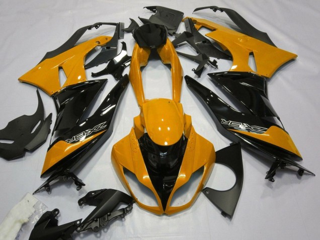 2007-2008 Orange Black Kawasaki ZX6R Motorcycle Fairings Australia