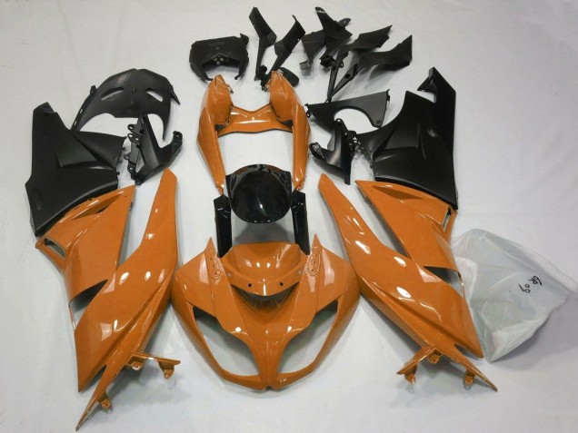 2007-2008 Orange Black Matte Black Kawasaki ZX6R Motorcycle Fairings Australia