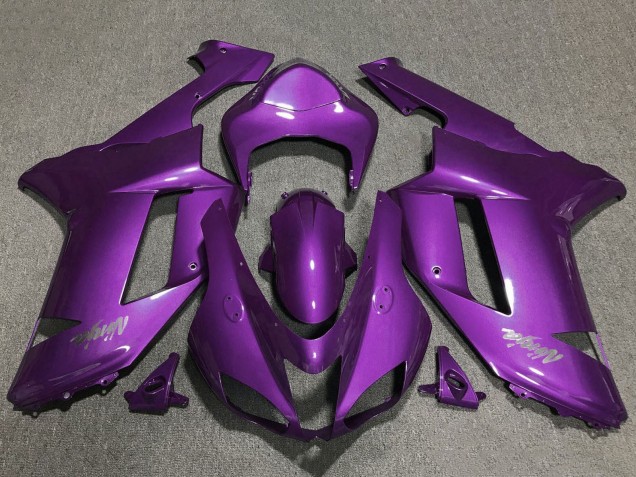 2007-2008 Purple Kawasaki ZX6R Motorcycle Fairings Australia