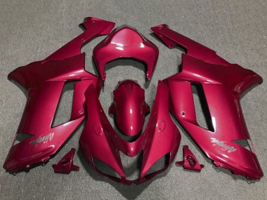 2007-2008 Red Chrome Kawasaki ZX6R Motorcycle Fairings Australia