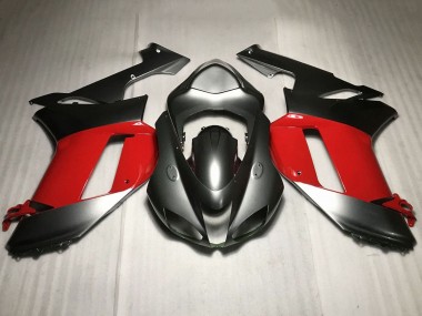 2007-2008 Silver Red Kawasaki ZX6R Motorcycle Fairings Australia