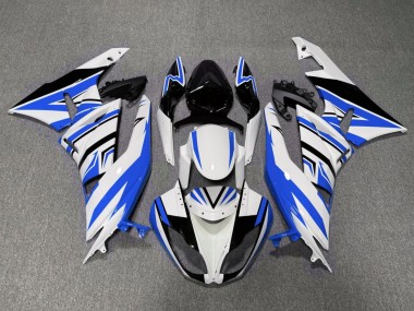 2007-2008 White Blue Black Kawasaki ZX6R Motorcycle Fairings Australia