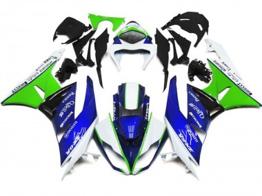 2007-2008 White Blue Green Black Kawasaki ZX6R Motorcycle Fairings Australia