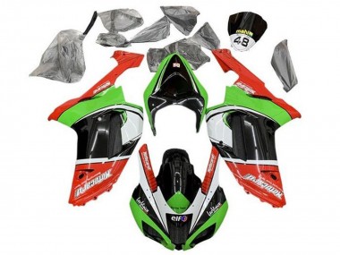2007-2008 Red Green Black White Kawasaki ZX6R Motorcycle Fairings Australia