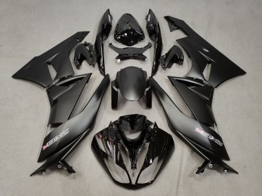 2009-2012 Matte Black Glossy Black White Red Kawasaki ZX6R Motorcycle Fairings Australia