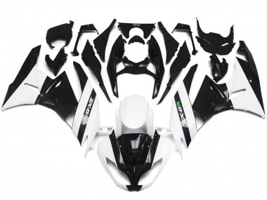 2009-2012 White Glossy Black Kawasaki ZX6R Motorcycle Fairings Australia