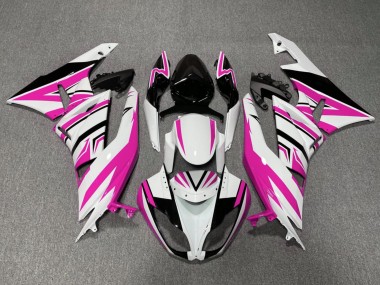 2009-2012 White Pink Black Kawasaki ZX6R Motorcycle Fairings Australia