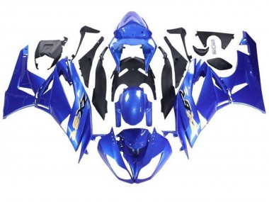 2009-2012 Blue Black Gold Kawasaki ZX6R Motorcycle Fairings Australia