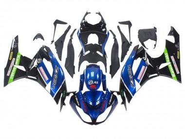 2009-2012 Blue Glossy Black Red Green Kawasaki ZX6R Motorcycle Fairings Australia