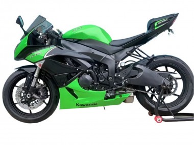 2009-2012 Green Matte Black Kawasaki ZX6R Motorcycle Fairings Australia