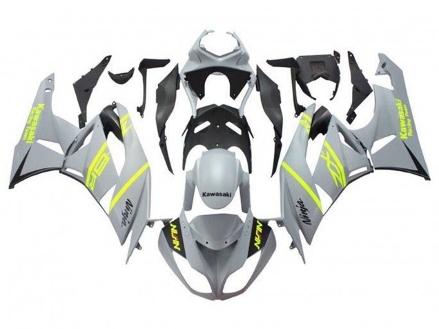 2009-2012 Grey Yellow Black Kawasaki ZX6R Motorcycle Fairings Australia